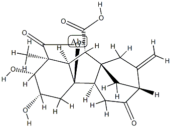 2β,3β,4aα-Trihydroxy-1β-methyl-8-methylene-6-oxogibbane-1α,10β-dicarboxylic acid 1,4a-lactone
