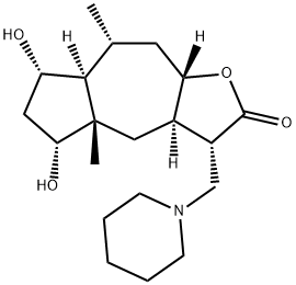 (3S,3aα,7aα,9aβ)-Dodecahydro-5α,7α-dihydroxy-4aβ,8α-dimethyl-3α-(1-piperidinylmethyl)azuleno[6,5-b]furan-2-one