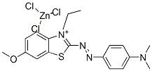 2-[[4-(dimethylamino)phenyl]azo]-3-ethyl-6-methoxybenzothiazolium trichlorozincate