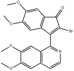 2-Bromo-3-(6,7-dimethoxyisoquinolin-1-yl)-5,6-dimethoxy-1H-inden-1-one