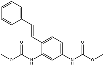 (E)-2,4-Stilbenedicarbamic acid dimethyl ester