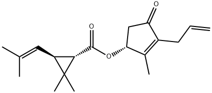 (1S)-2,2-Dimethyl-3β-(2-methyl-1-propenyl)cyclopropane-1α-carboxylic acid (R)-1-methyl-2-allyl-3-oxocyclopentene-5-yl ester
