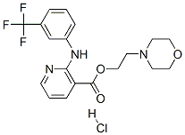 2-morpholinoethyl 2-(alpha,alpha,alpha-trifluoro-m-toluidino)nicotinate monohydrochloride
