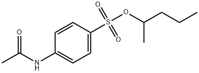4-(Acetylamino)benzenesulfonic acid 1-methylbutyl ester