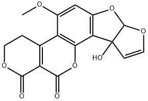 3,4,7a,10a-Tetrahydro-10a-hydroxy-5-methoxy-1H,12H-furo[3',2':4,5]furo[2,3-h]pyrano[3,4-c][1]benzopyran-1,12-dione