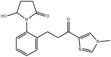 5-Hydroxy-1-[2-[3-(1-methyl-1H-imidazol-4-yl)-3-oxopropyl]phenyl]pyrrolidin-2-one