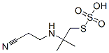 Thiosulfuric acid S-[2-[(2-cyanoethyl)amino]-2-methylpropyl] ester