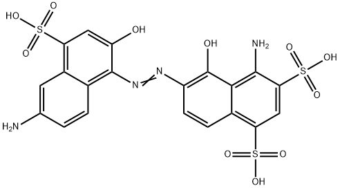 4-amino-6-[(6-amino-2-hydroxy-4-sulpho-1-naphthyl)azo]-5-hydroxynaphthalene-1,3-disulphonic acid