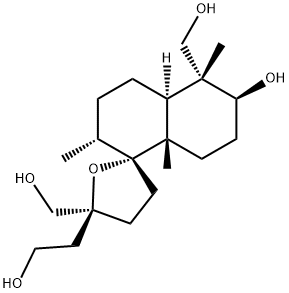 (2R,4'aα,5S)-3',4,4',4a',5,5',6',7',8',8a'-Decahydro-6'β-hydroxy-5-(2-hydroxyethyl)-2'α,5',8'aβ-trimethylspiro[furan-2(3H),1'(2'H)-naphthalene]-5,5'α-dimethanol