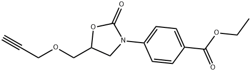 4-[2-Oxo-5-[(2-propynyloxy)methyl]oxazolidin-3-yl]benzoic acid ethyl ester