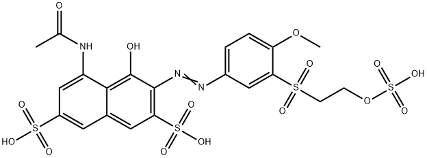 5-(acetylamino)-4-hydroxy-3-[[4-methoxy-3-[[2-(sulphooxy)ethyl]sulphonyl]phenyl]azo]naphthalene-2,7-disulphonic acid