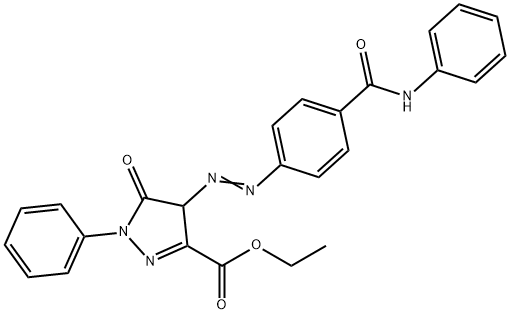 ethyl 5-oxo-1-phenyl-4-[[p-(phenylcarbamoyl)phenyl]azo]-2-pyrazoline-3-carboxylate