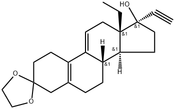 17-乙炔基-17-羟基-18-甲基雌甾-5(10),9(11)-二烯-3-酮-3-乙二醇缩酮