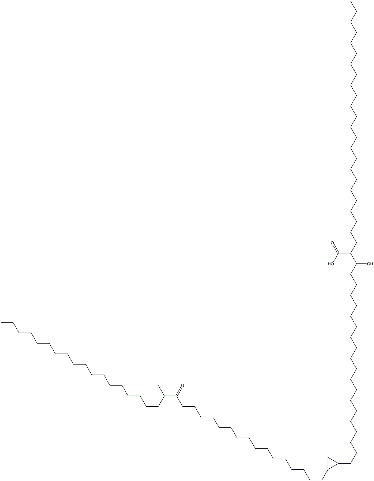 2-(Tetracosane-1-yl)-3-hydroxy-23,24-methylene-41-oxo-42-methylhexacontanoic acid