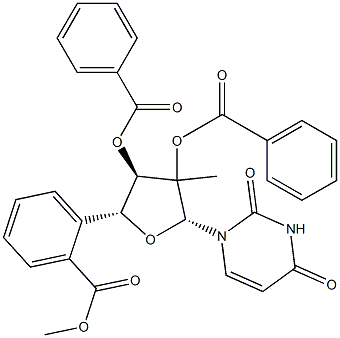2'-C-甲基尿苷 2',3',5'-三苯甲酸酯