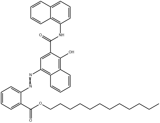 1-Hydroxy-4-[2-(dodecyloxycarbonyl)phenylazo]-N-(1-naphtyl)-2-naphthamide