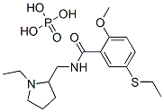 N-[(1-ethylpyrrolidin-2-yl)methyl]-5-(ethylthio)-2-methoxybenzamide phosphate