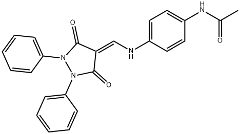 N-[4-[[(3,5-Dioxo-1,2-diphenylpyrazolidin-4-ylidene)methyl]amino]phenyl]acetamide