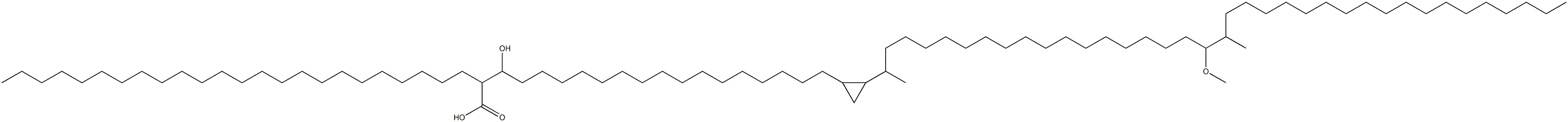 2-(Tetracosane-1-yl)-3-hydroxy-20,21-methylene-39-methoxy-22,40-dimethyloctapentacontanoic acid