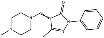 5-Methyl-4-[(4-methyl-1-piperazinyl)methylene]-2-phenyl-2H-pyrazol-3(4H)-one