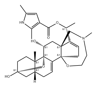 Batrachotoxinin A 20-(2,5-dimethyl-1H-pyrrole-3-carboxylate)