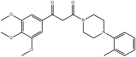 1-(o-Tolyl)-4-[3-(3,4,5-trimethoxyphenyl)-1,3-dioxopropyl]piperazine