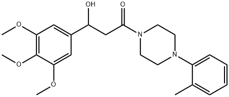 1-[3-(3,4,5-Trimethoxyphenyl)-3-hydroxypropanoyl]-4-(2-methylphenyl)piperazine