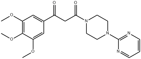 1-(2-Pyrimidinyl)-4-[3-(3,4,5-trimethoxyphenyl)-1,3-dioxopropyl]piperazine