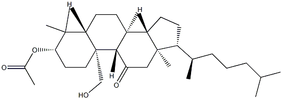 3β,19-Dihydroxy-5α-lanostan-11-one 3-acetate