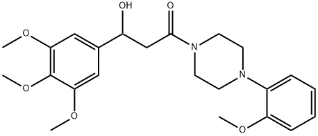 4-(2-Methoxyphenyl)-1-[3-(3,4,5-trimethoxyphenyl)-3-hydroxypropanoyl]piperazine