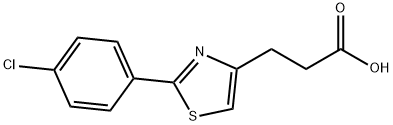2-(4-Chlorophenyl)-4-thiazolepropionic acid