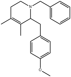 1-benzyl-1,2,5,6-tetrahydro-2-[(4-methoxyphenyl)methyl]-3,4-dimethylpyridine