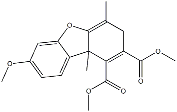 3,9b-Dihydro-7-methoxy-4,9b-dimethyl-1,2-dibenzofurandicarboxylic acid dimethyl ester