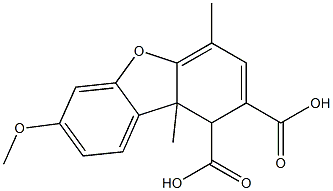 1,9b-Dihydro-7-methoxy-4,9b-dimethyl-1,2-dibenzofurandicarboxylic acid