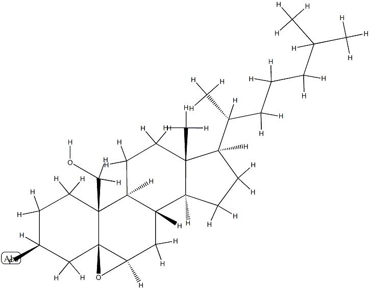 5,6β-Epoxy-3β-fluoro-5β-cholestan-19-ol