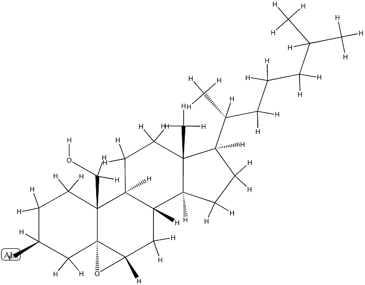 5,6α-Epoxy-3β-fluoro-5α-cholestan-19-ol