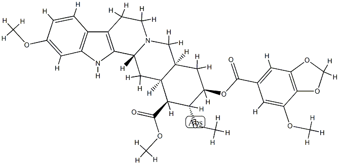 (3β,20α)-11,17α-Dimethoxy-18β-[[(7-methoxy-1,3-benzodioxol-5-yl)carbonyl]oxy]yohimban-16β-carboxylic acid methyl ester