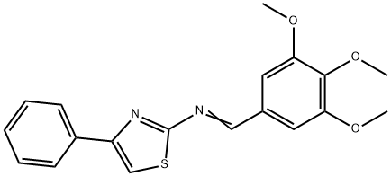 4-Phenyl-2-[(3,4,5-trimethoxybenzylidene)amino]thiazole