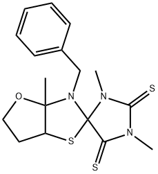 1',3',3a-Trimethyl-3-benzyl-3a,5,6,6a-tetrahydrospiro[furo[2,3-d]thiazole-2(3H),4'-imidazolidine]-2',5'-dithione