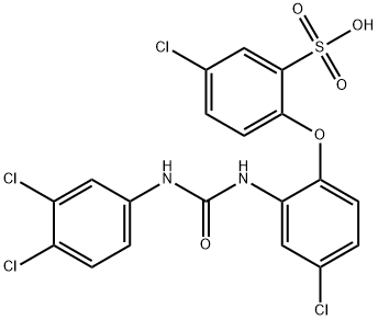 5-chloro-2-[4-chloro-2-[(3,4-dichlorophenyl)carbamoylamino]phenoxy]ben zenesulfonic acid