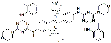 disodium 4,4'-bis[(4-morpholino-6-o-toluidino-1,3,5-triazin-2-yl)amino]stilbene-2,2'-disulphonate