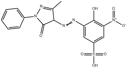 3-[(4,5-dihydro-3-methyl-5-oxo-1-phenyl-1H-pyrazol-4-yl)azo]-4-hydroxy-5-nitrobenzenesulphonic acid