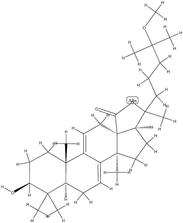 [20ξ,(+)]-3β,20-Dihydroxy-25-methoxylanosta-7,9(11)-diene-18-oic acid γ-lactone