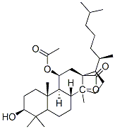 Lanostan-18-oic acid, 3beta,11beta-dihydroxy-, gamma-lactone, acetate