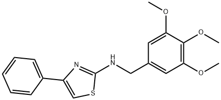 4-Phenyl-2-[(3,4,5-trimethoxybenzyl)amino]thiazole
