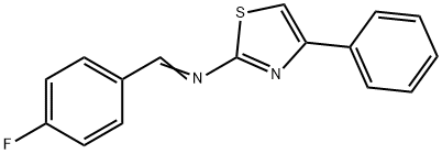 2-[(p-Fluorobenzylidene)amino]-4-phenylthiazole