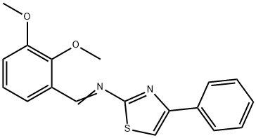 2-[(2,3-DIMETHOXYBENZYLIDENE)AMINO]-4-PHENYLTHIAZOLE
