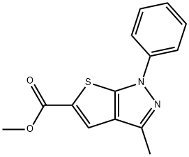 甲基3-甲基-1-苯基-1H-噻吩并[2,3-C]吡唑-5-羧酸酯