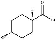 Cyclohexanecarbonyl chloride, 1,4-dimethyl-, trans- (8CI)
