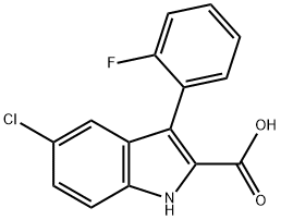 5-Chloro-3-(2-fluorophenyl)-1H-indole-2-carboxylic acid